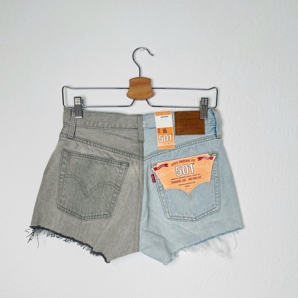 LEVI'S 501 Premium Denim Shorts In Color Block-blue - Picture 7 of 11